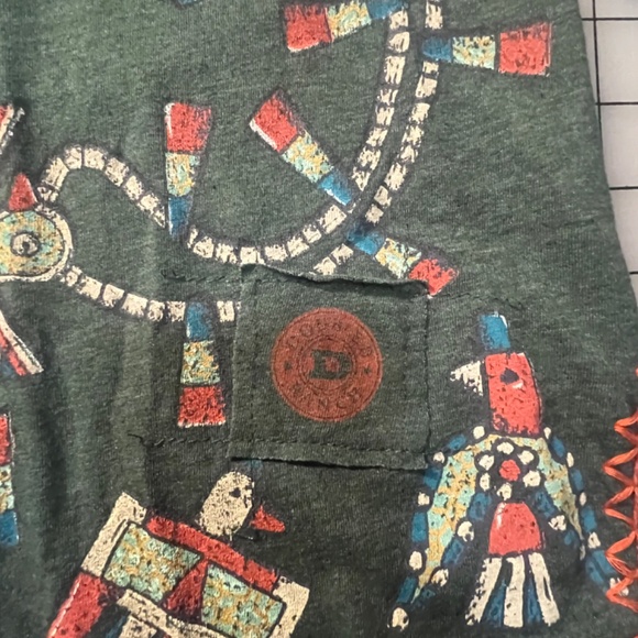 Double D Ranch Pueblo Bird Tee 2X 2XL 1XL Green Aztec Beads PLUS NWOT - Picture 9 of 16